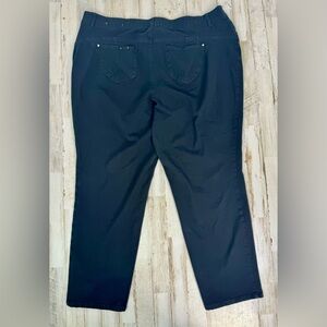 Cato Curvy Black Jeans Women's 20W 44x29 Straight Leg High Rise